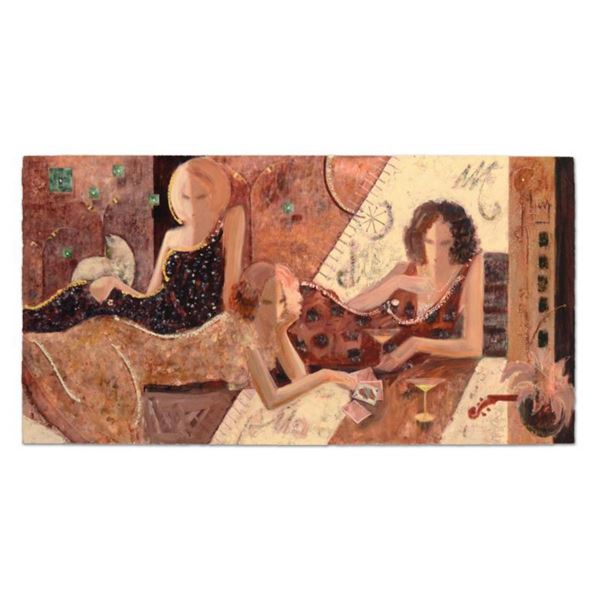 Sabzi, "Magic in the Sum Night" Limited Edition Hand Embellished, Numbered and Hand Signed with Cert