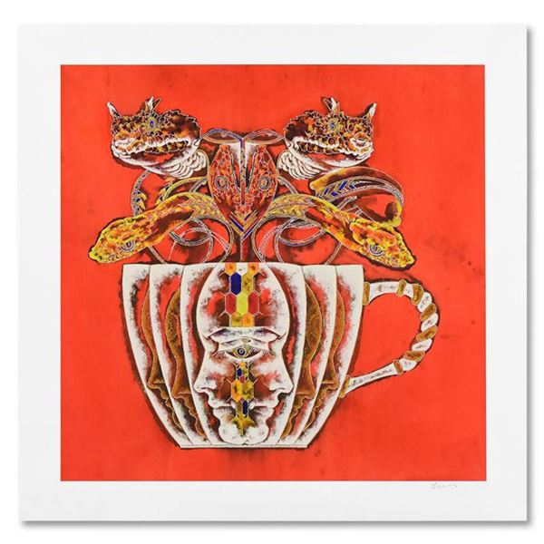 Lu Hong, "Medusa in Tea Cup 2" Limited Edition Giclee, Numbered and Hand Signed with Letter of Authe