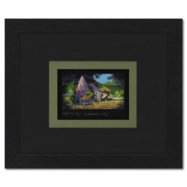 Marvel Comics, "Seq 20 Day Wakanda City" Framed Original Story Board Production Painting with Letter