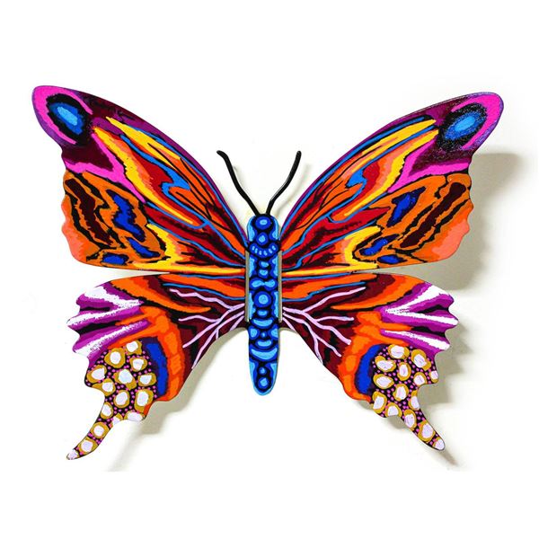 Patricia Govezensky- Original Painting on Cutout Steel "Butterfly CCXV"