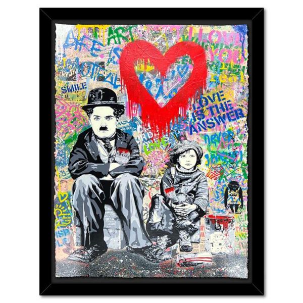 Mr. Brainwash, "Day Dreaming" Framed Mixed Media Original, Hand Signed with Certificate of Authentic