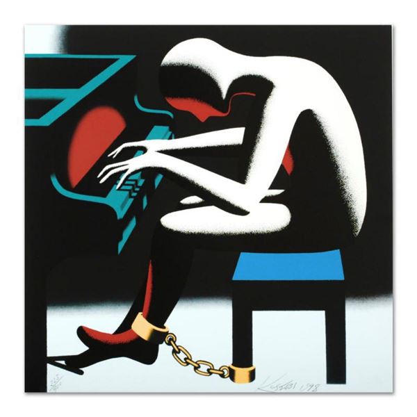 Mark Kostabi, "I Did It Steinway" Limited Edition Serigraph, Numbered and Hand Signed with Certifica