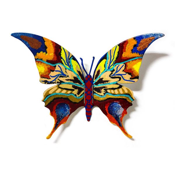 Patricia Govezensky- Original Painting on Cutout Steel "Butterfly CCLII"