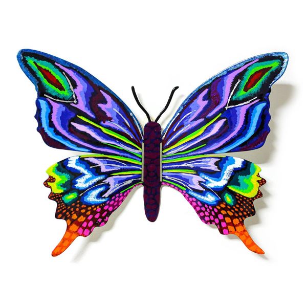 Patricia Govezensky- Original Painting on Cutout Steel "Butterfly CCXI"