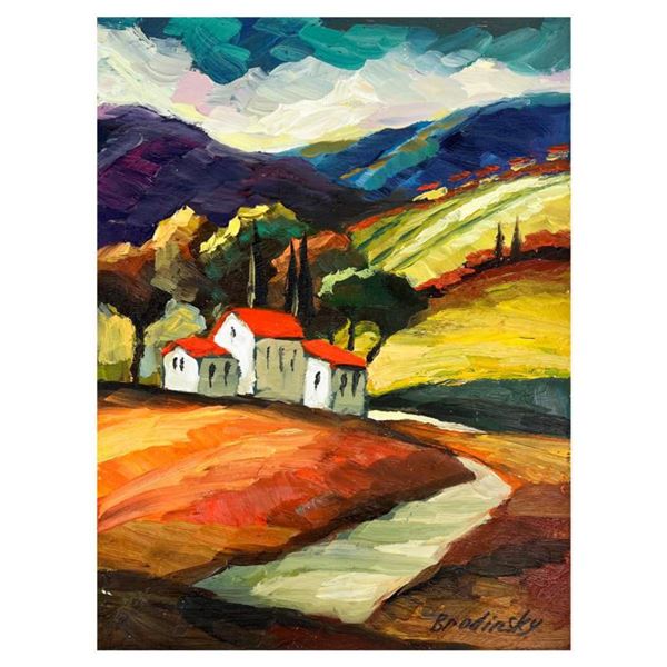 Slava Brodinsky Hand Signed Original Painting on Canvas with Letter of Authenticity.
