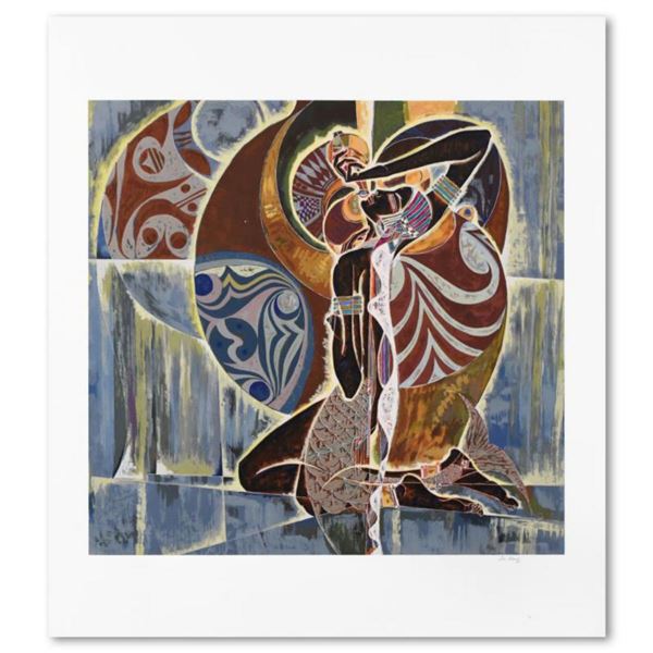 Lu Hong, "Expectation of a Mermaid" Limited Edition Serigraph, Numbered and Hand Signed with Letter 