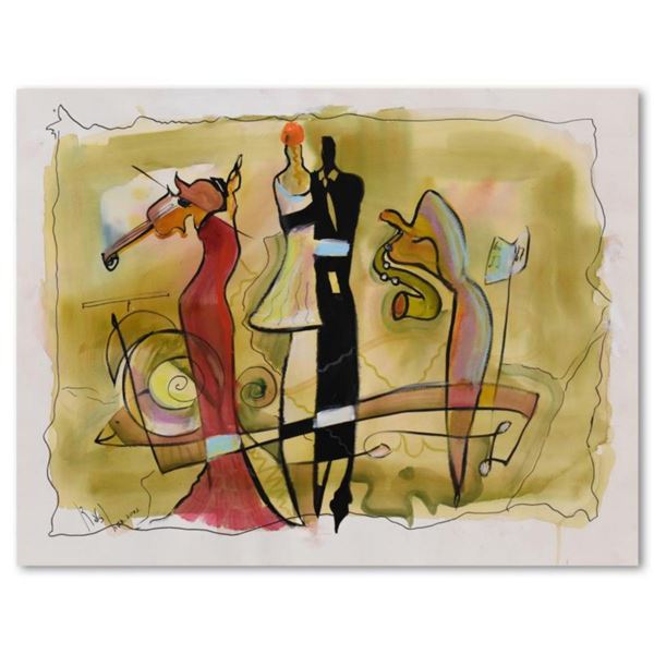 Roshvan, Original Acrylic and Watercolor Painting, Hand Signed with Letter of Authenticity.