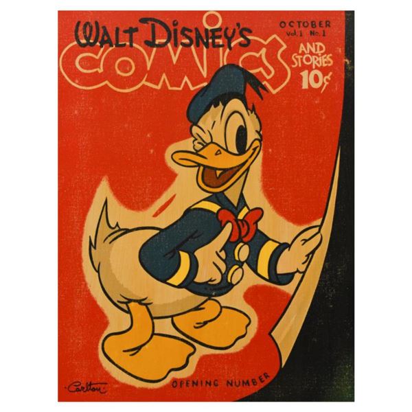 Trevor Carlton, "Donald's Opening Number" Limited Edition on Canvas from Disney Fine Art, Numbered a