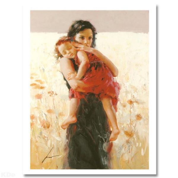 Pino (1939-2010) "Maternal Instincts" Limited Edition Giclee. Numbered and Hand Signed; Certificate 