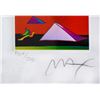 Image 3 : Peter Max- Original Lithograph "Jumper with Two Pyramids (Mini)"