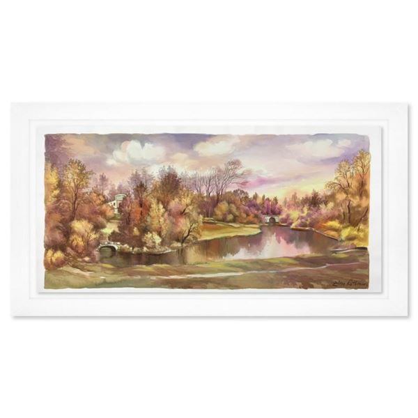 Zina Roitman, Framed Hand Signed Original Painting with Letter of Authenticity.