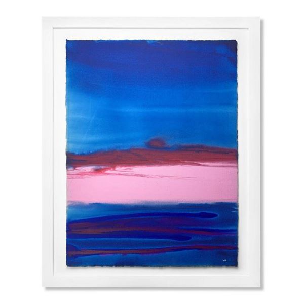Wyland, "Abstracting 2" Framed Original Watercolor Painting Hand Signed with Letter of Authenticity.