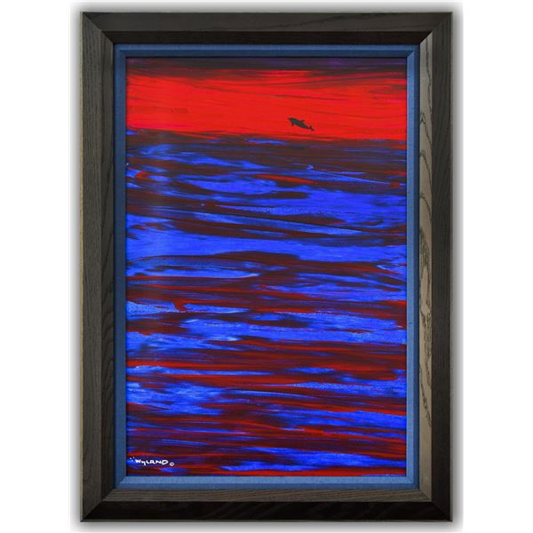 Wyland- Original Painting on Canvas "Sunset Watch"