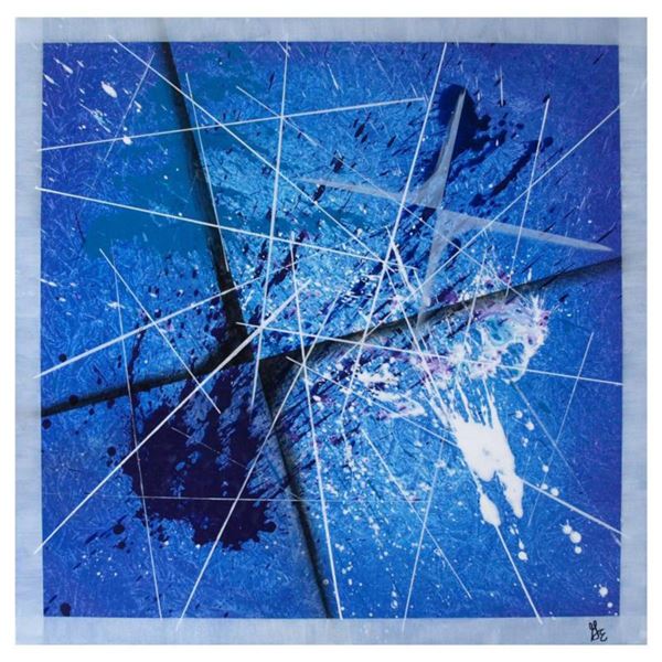 George Marlowe, "Wild Blue Yonder" Original Acrylic Painting on Gallery Wrapped Canvas, Hand Signed 