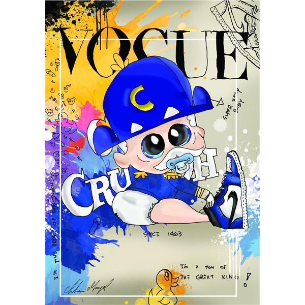 Shani Moyal- Mixed Media on Canvas "BABY "