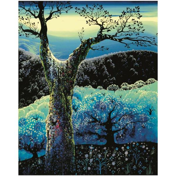 Eyvind Earle (1916-2000), "Orchard in Bloom" Estate Limited Edition Serigraph on Paper with Certific