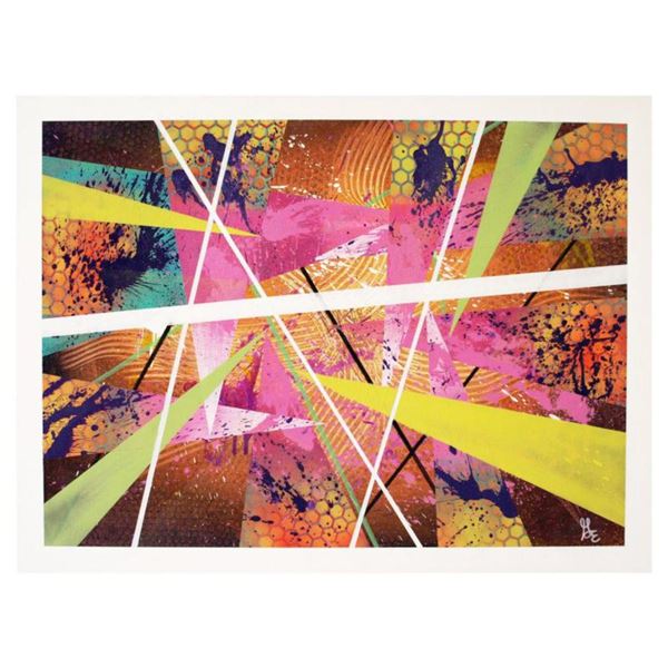 George Marlowe, "Bursting Through" Original Acrylic Painting on Gallery Wrapped Canvas, Hand Signed 