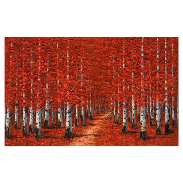 Inam, Original Oil Painting on Canvas (35" x 22"), Hand Signed with Letter of Authenticity.