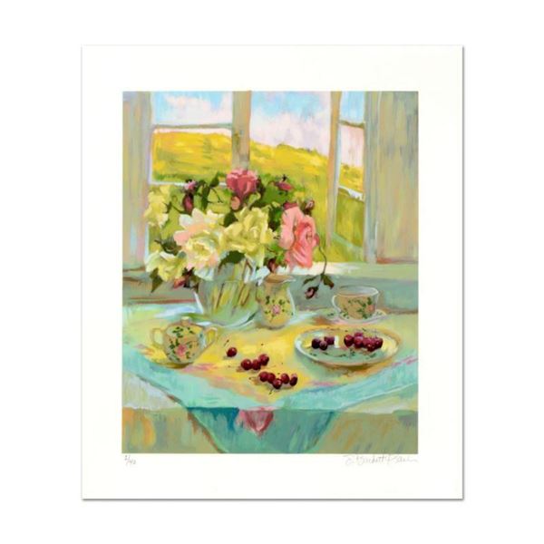 S. Burkett Kaiser, "Spring Roses" Limited Edition, Numbered and Hand Signed with Letter of Authentic