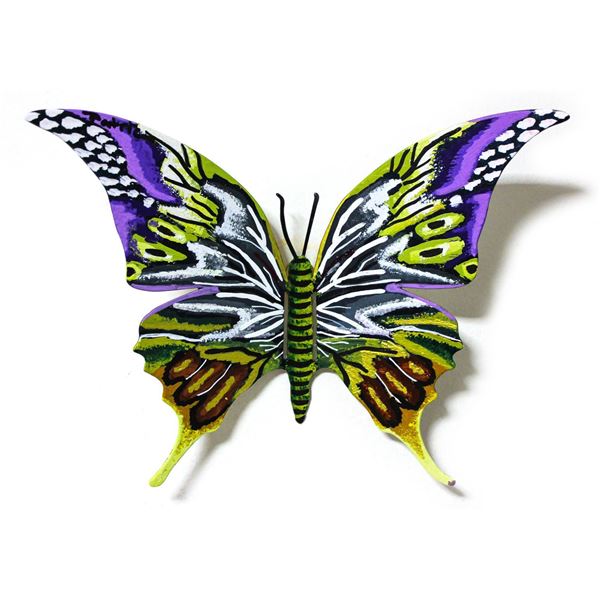 Patricia Govezensky- Original Painting on Cutout Steel "Butterfly CCLXV"