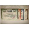 Image 1 : 4 ASSORTED VINTAGE RAILROAD STOCK CERTIFICATES