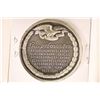 Image 2 : 35.3 GRAMS STERLING SILVER HIGH RELIEF "BENJAMIN