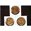 Image 1 : 3 METAL PRESIDENTIAL ROUNDS 1 1/4" EACH: WILLIAM