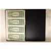 Image 2 : 2009 UNCUT SHEET OF 4-$1 FRN'S CRISP UNC IN NICE