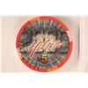 Image 2 : $5 LAS VEGAS HILTON CASINO CHIP LAS VEGAS, NEVADA