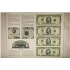 Image 1 : UNCUT SHEET OF 4-1995 $5 US FRN'S CRISP UNC IN