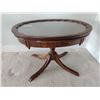 Image 1 : Ornate Wooden Glass-Top Side Table