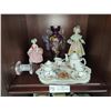 Image 1 : 1 Royal Doulton Figurine, Miniature Peter Rabbit Beatrix Potter Tea Set & Blown Glass Vase