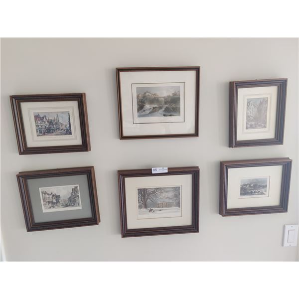 6 Framed Artworks (Prints)