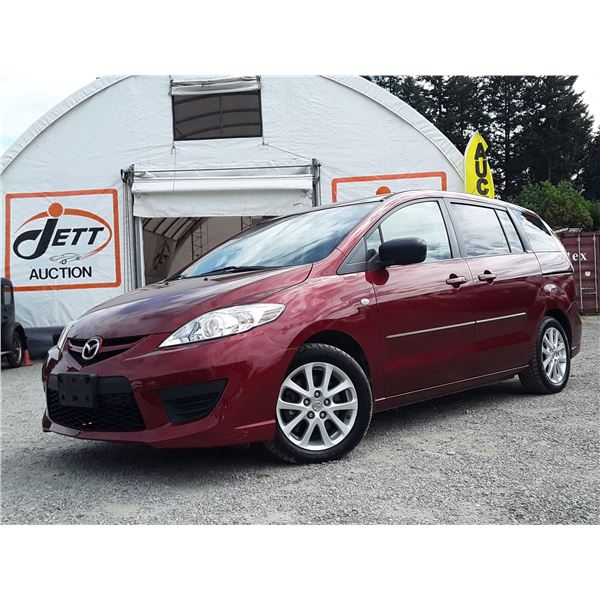 J1 --  2008 MAZDA 5 , Red, 259365 KM