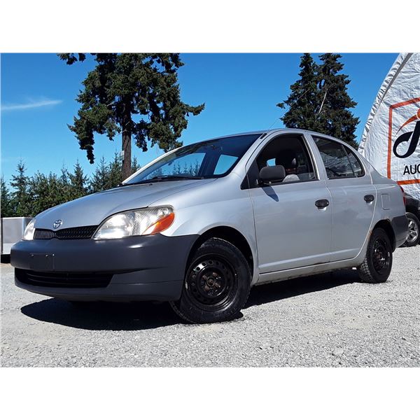A1 --  2000 TOYOTA ECHO, Grey, 223441 KM    "NO RESERVE"