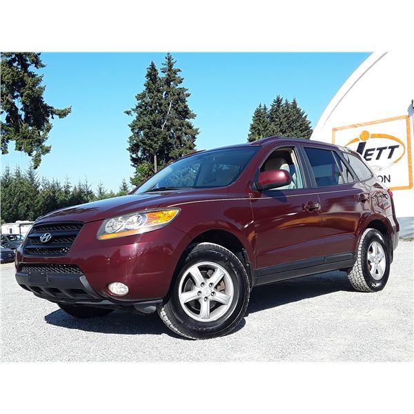 I4 --  2007 HYUNDAI SANTA FE GL AWD, Red, 204005 KM