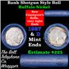 Image 1 : Buffalo Nickel Shotgun Roll in Old Bank Style 'Bell Telephone'  Wrapper 1927 & D Mint Ends