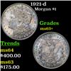 Image 1 : 1921-d Morgan Dollar $1 Grades Select+ Unc