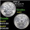 Image 1 : 1891-p Morgan Dollar $1 Grades Select Unc