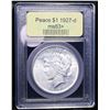 Image 4 : ***Auction Highlight*** 1927-d Peace Dollar $1 Graded Select+ Unc By USCG (fc)