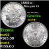 Image 1 : 1885-o Morgan Dollar $1 Grades Choice+ Unc