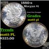 Image 1 : 1880-s Morgan Dollar $1 Grades GEM Unc PL