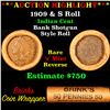 Image 1 : ***Auction Highlight*** Indian cent 1c orig roll, 1909 end S other end (fc)