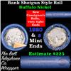 Image 1 : Buffalo Nickel Shotgun Roll in Old Bank Style 'Bell Telephone'  Wrapper 1920 & S Mint Ends
