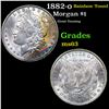 Image 1 : 1882-o Morgan Dollar Rainbow Toned $1 Grades Select Unc