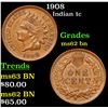 Image 1 : 1908 Indian Cent 1c Grades Select Unc BN