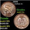 Image 1 : 1898 Indian Cent 1c Grades Select Unc BN