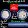 Image 1 : Buffalo Nickel Shotgun Roll in Old Bank Style 'Bell Telephone'  Wrapper 1925 & D Mint Ends