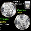 Image 1 : 1881-s Morgan Dollar $1 Graded ms66 By SEGS