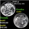 Image 1 : 1941-p Mercury Dime 10c Grades GEM++ Unc